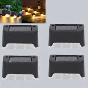 Solar Decorative Lights, Waterproof Durable Garden Atmosphere Lights Stair Lights Railing Lights Step Steps Lights for Outdoor Patio Courtyard Stair Step Fence Patio Stairs, Yard etc.