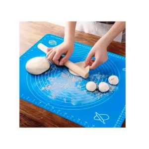 Premium Silicone Roti/Chapati Making Mat – 50×40 CM | Non-Stick, Food-Safe, Measured Pastry Mat ( blue, 50X40 CM )