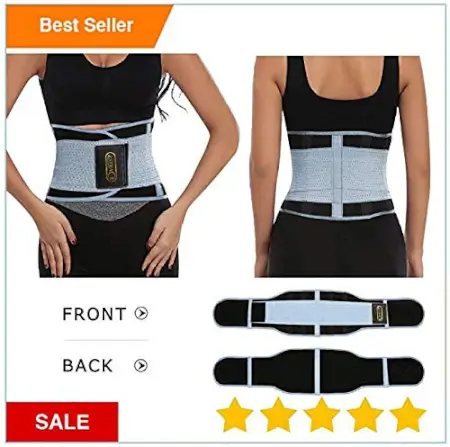 YCxYV0RYwECuvPS8u0lmlRoFk6EKk6ZM4Pneqfml.webp Serveuttam Waist Belt for Women - Body Shaper for Women Slimming Belt | Tummy Tucker Waist Trainer Shapewear Belt | Stomach Belt for Men | Waist Trimmer Trainer Belt for Weight Loss ( black,