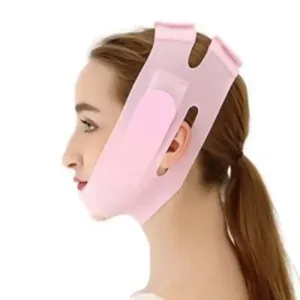 Silicone V Face Mask for Face Lift Facial Slimming Bandage for Chin and Cheek Double Chin Reducer Skin Tightening Belt for Women and Men (Pack of 1) ( default, OS )