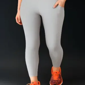Premium Quality Yoga Tights | Breathable & Stretchable Gym Leggings | Activewear Pants for Girls or Women ( grey, 3XL )
