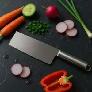 Professional-Grade Stainless Steel Vegetable Cleaver Knife – Ultra-Sharp Multipurpose Chopper for Precision Cutting, Slicing & Dicing with Ergonomic Handle (1 Pc) ( default, Free Size )