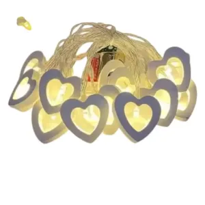 Dodecroo Heart Shape LED String Lights (14 Heart LED - 3 Meter) – Decorative Lights ( default, OS )