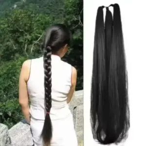 Girisa Black Synthetic Braided Hair Extension – Women’s Hair Accessory ( default, Standard )