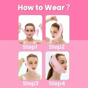 Silicone V Face Mask for Face Lift Facial Slimming Bandage for Chin and Cheek Double Chin Reducer Skin Tightening Belt for Women and Men (Pack of 1) ( default, OS )