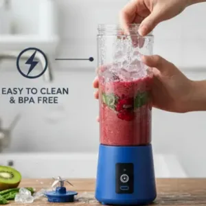 Portable Juicer Mixer Blender for Juices, Smoothies, Cold Coffee, Rechargeable 6 Blades Bottle Juicer Smoothie Maker ( default, 500ml )