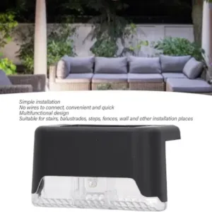 Solar Decorative Lights, Waterproof Durable Garden Atmosphere Lights Stair Lights Railing Lights Step Steps Lights for Outdoor Patio Courtyard Stair Step Fence Patio Stairs, Yard etc.