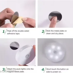 Motion Sensor LED Light – USB Rechargeable Home Light ( default, Standard )