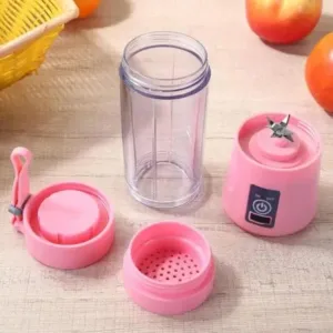 Portable USB Rechargeable Juicer Blender Bottle 380ML with 6 Stainless Steel Blades ( default, OS )