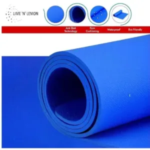 4MM YOGA MAT ENVIRONMENT FRIENDLY, EASY TO CARRY WITH CARRY STRAP ( default, OS )