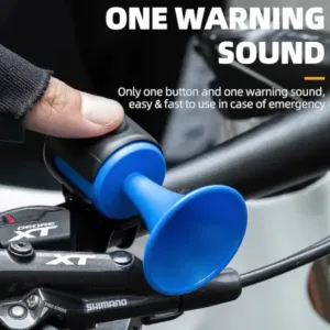 Bicycle Air Horn Loud - 120dB 1 Sound Mode Electronic Bicycle Bell, Super Electric Horn with Long Standby Button Battery Operated/IPX4 Waterproof Loud Bell for Adults ( default, Standard ).