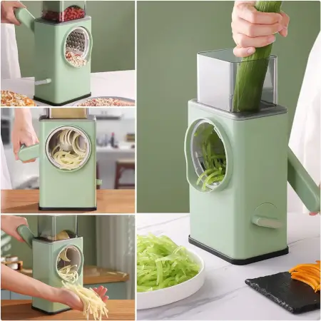 fk5ruhmCn15UlusFIb5elWRSiCE77TFMFnvVVVFg.webp Stainless Steel Vegetable Chopper with 6 Blades - Kitchen Mando line Slicer ( default, Standard ).