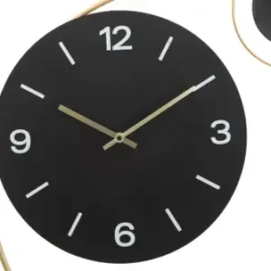 Decorative Round Iron Metal Wall Clock for Living Room, Bedroom, Office ( default, M )