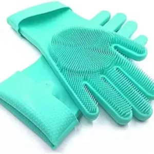 Silicone Pet Grooming Bath Glove for Dogs and Cats Hair Removal Scrubber ( default, Standard )