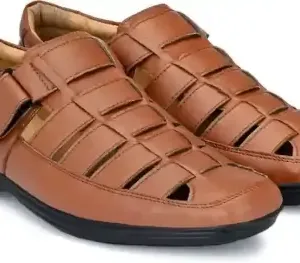 Latest Fabulous Men Sandals|Roman Sandals/Outdoor Sandal For Men's & Boys-104-Sandal-TAN ( default, 6 )