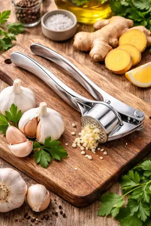 hQ286V0m3xS2kGd6tq4oTNLLdNvjrvSxikZx7DDF.webp Stainless Steel Garlic Press Crusher for Garlic & Ginger ( default, OS )
