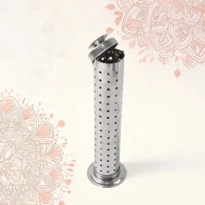 Stainless Steel Agarbatti Stand with Ash Catcher – Incense Stick Holder for Home & Office (1 Pc). ( default, Standard )