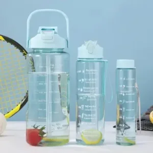 Motivational Water Bottle Set of 3 ( default, OS )