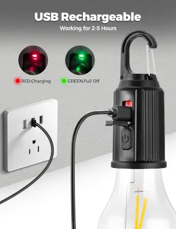 id0O1k4QPa2bg4wgBBEIGB0Bxt0VgAPZCtHhF3hh.webp Rechargeable Camping Lights, Waterproof LED Tent Lights with USB Cable, 3 Modes Hanging Camping Lantern, Hanging Lamp for Hiking, Emergency, Camping, Household, Car Repairing(1PCS) ( default,