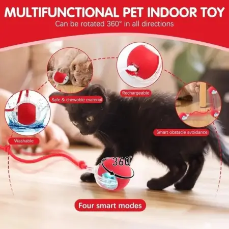 izoM7tMIspKQwOF0uhUlm725HAteZH4eA4okaPN7.webp Smart Automatic Self Moving Cat Toy Ball Electric Interactive Rolling Pet Toy with USB Charging for Cats and Small Dogs ( default, OS )
