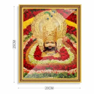 Khatu Shyam Ji Acrylic Photo Frame HD Print, Ultra Glossy Finish, 8x10 Inches with 3M Tape ( multicolor, Standard )
