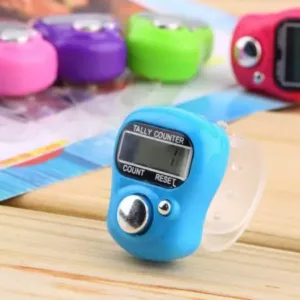 Mini Digital Finger Tally Counter Ring Portable Electronic Counting Machine for Sports Mantra Jap and Training (Multicolor) ( default, OS )