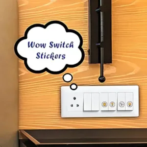 Smart Switch Icon Sticker Sheet – 88 Visual Labels for Home & Office Switchboards ( default, Standard )