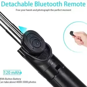 Bluetooth Extendable Selfie Stick – Wireless Remote Tripod ( default, Standard )
