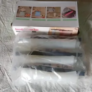 Eco-Friendly Food Storage: Reusable Silicone Bags (3-Pack) - Leakproof & Safe ( default, Standard ).