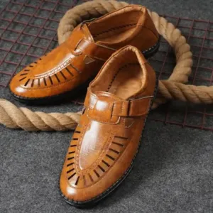 Latest Fabulous Men Sandals | Roman Sandals/Outdoor Sandal For Men's & Boys-105-Sandal-TAN ( default, 6 )