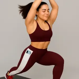 Premium Quality Activewear Yoga Tights | Mid-Waist Gym Pants | Stretchable Workout Wear for Girls or Women ( default, S )
