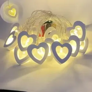 Dodecroo Heart Shape LED String Lights (14 Heart LED - 3 Meter) – Decorative Lights ( default, OS )