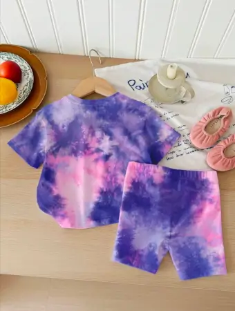 pUPmmzcGyJbkJbG15xKEHfMUElgJYQLMIvw9d49c.webp Kids Tie-Dye Heart Print Summer Set Purple & Pink Tie-Dye T-Shirt and Shorts Set ( multicolor, 0-6m,6-12m,12-18m,18-24m,2-3y,3-4, )