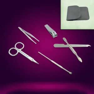 6-in-1 Professional Nail Care Kit: Clippers, Scissors & More (Travel or Home) ( default, Standard ).