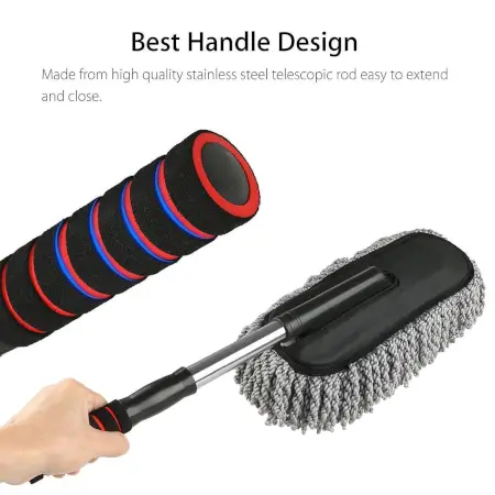 pvTvHMgzts1pM7BRugaZVmYLYD0xfUa1e7IPdYY2.webp Car Duster, Long Retractable / Soft / Non-Slip / Handle Multipurpose Microfiber Wash Brush Vehicle Interior and Exterior Cleaning Kit with for Car, Boats or Home ( default, Standard ).