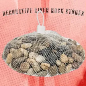 Decorative River Rock Stones – Natural Pebble Set for Planters, Vases & Garden Landscaping ( default, Standard )