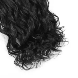 Black Clip-in Wavy Hair Extension – Synthetic Long Wig ( default, Standard )