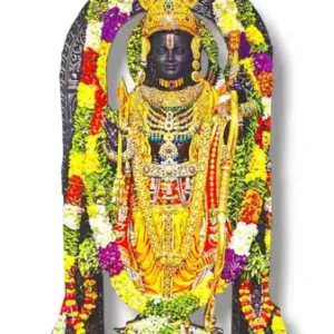 Ram Lalla MDF Cutout Statue – Wooden Ayodhya Mandir Idol ( default, Standard )