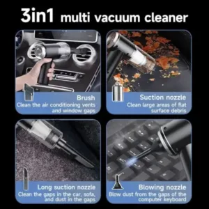 3 in 1 Portable Mini Vacuum Cleaner ( default, OS )