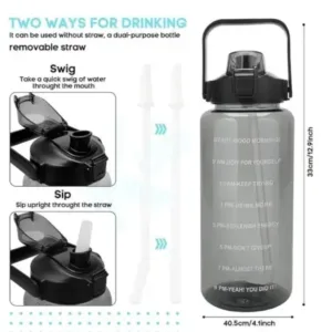 Motivational Water Bottle Set of 3 ( default, OS )