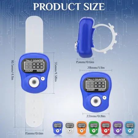 tUZQBfdcVihQIrjpABeYnOiCIUfTkfas3P8w3dWI.webp Mini Digital Finger Tally Counter Ring Portable Electronic Counting Machine for Sports Mantra Jap and Training (Multicolor) ( default, OS )