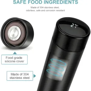 Smart Vacuum Insulated Water Bottle with LED Temperature Display (500ml, Multicolor) ( default, Standard ).