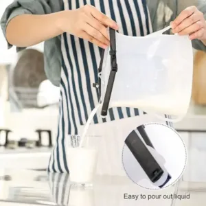 Eco-Friendly Food Storage: Reusable Silicone Bags (3-Pack) - Leakproof & Safe ( default, Standard ).
