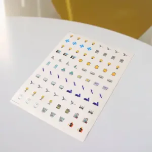 Smart Switch Icon Sticker Sheet – 88 Visual Labels for Home & Office Switchboards ( default, Standard )