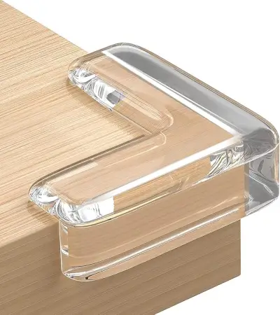 x70h8mlpoZ8ZS93q6RGw4HdFtRI7VOyKJP25o0qe.webp Pack of 12 pcs Silicon Corner Protector for Sharp Edges, Edge Protector for Furniture, Table Corner Guards for Sharp Edges, Baby Proofing Edge & Corner Guards (12 pcs, Transparent) ( default,