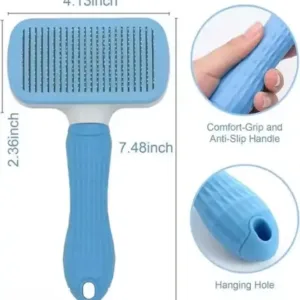 Auto Slicker Brush for Dogs & Cats – Pet Grooming Tool ( default, Standard )