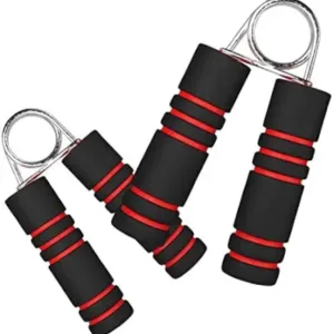 Foam Hand Grip Red Black, Pack of 2 ( black, Standard )