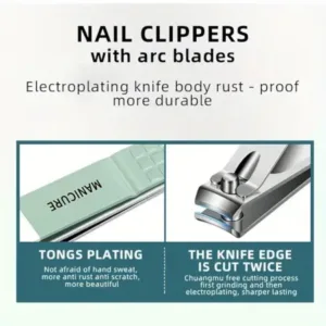 Professional 16 in 1 Stainless Steel Manicure Pedicure Kit Nail Clipper Grooming Set with Travel Case for Men Women (Multicolor) ( default, OS )