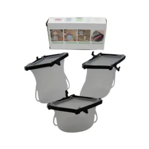 Eco-Friendly Food Storage: Reusable Silicone Bags (3-Pack) - Leakproof & Safe ( default, Standard ).