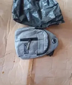 Waterproof Waist Bag, Shoulder Bags USB Charging Earphone Hook Sling Travel Bag (1 Pc) ( default, Standard ).